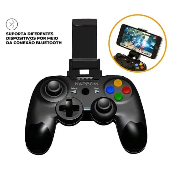 Controle Gamer Celular Joystick Manete Bluetooth Kapbom KAP-G7 (F)