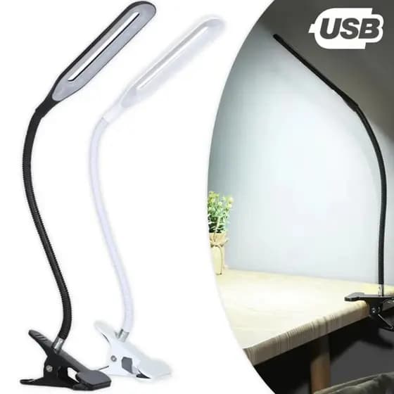 Luminária LED de Mesa com Presilha Alimentação USB XLS JZ-USBD