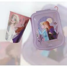 Kit Infantil/Escolar Meninas Combo Frozen com Sanduicheira e Copo