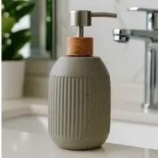 Porta Sabonete Liquido de Ceramica Banheiro/Lavabo – 430ml | Design Moderno Decoração