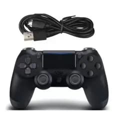 Kit Controle PS 4 Sen Fio  Cabo de carregador e Fone D3 Ouvido
