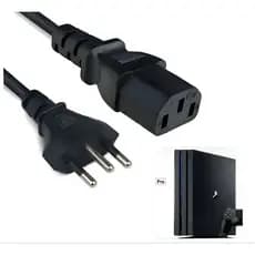 Cabo De Força PS4 PRO Play 4  PC Desktop  CPU TV Fone De Energia Liga Na Toma