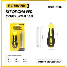 Kit Conjunto  Chave De Fenda e Philips Bits Duplo de Reparo E Manutenção