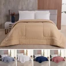 Edredom Dupla Face Para Cama Casal Micropercal 400 Fios Edredom Solteiro, Casal, Queen e King Size