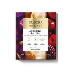 Sabonete Vegetal em Barra Perfumado Sortidos Instance Eudora 4x80g( (Vence:07/28).