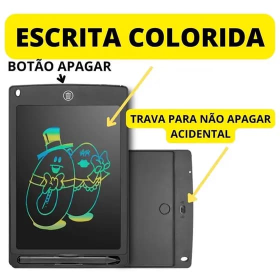 Tablet Infantil Lousa Infantil Digital Desenhar
