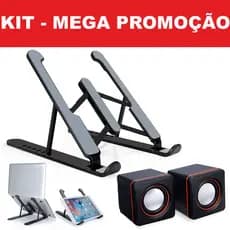 Suporte Apoio Notebook + Caixinha de Som Notebook