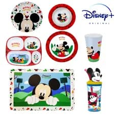 Kit Alimentação Bebê Mickey Mouse Disney Personagens Completo Refeição Crianças Introdução Alimentar