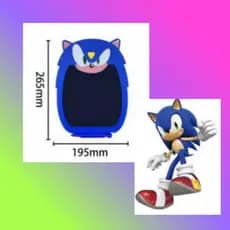 Lousa Magica Sonic Infantil Magnetico para Criança Personagem Tablet Menino Menina Desenhar
