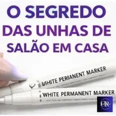 Kit 2 Canetas Francesinha Profissional 1mm Unhas Perfeitas