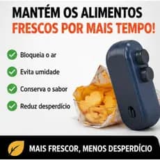 KIT 3 Mini Seladora Portátil Recarregável | Selador de Embalagens para Plástico | Fechador de Sacos para AlimentoS