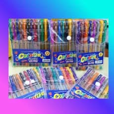Canetas Gel Cheirinho de Frutas Coloridas Perfumadas Brilhante Glitter Neon