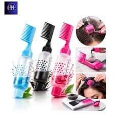 1/3 Conjunto De Frasco Aplicador De Pente De Raiz Com Escala , Garrafa De Tintura De Cabelo Para Cuidados O Salão De Bel