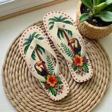 Lindo Rasterinha de Dedo feminino moda atual com estilo versátil e palmilha macia para todas as ocasiões lj02