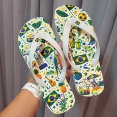 Rasteirinha Feminina Elegante Estampas Incríveis Conforto Garantido