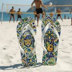 Chinelo Feminino Brasil Leve Elegante Ideal para Praia Piscina e Passeio