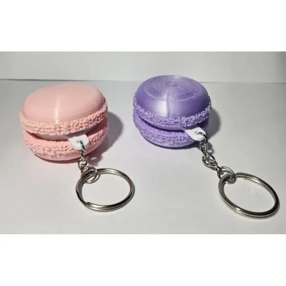 2 Chaveiro macaron clicker fidget toy brinquedo anti-estress ansiedade interativo sensorial.