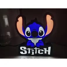 Luminária 3d do Stitch com Led