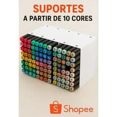 🎨 SUPORTE ORGANIZADOR PARA MARCADORES - FEITO EM PLA • A PARTIR DE 10 CORES
