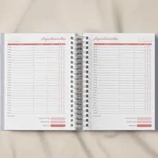 Agenda Trancista / Manicure e Pedicure / Nail designer / Lash Designer 2025 Personalizada Com Nome e Capa Dura MODELO DE
