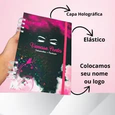 Agenda Trancista / Manicure e Pedicure / Nail designer / Lash Designer 2025 Personalizada Com Nome e Capa Dura MODELO DE
