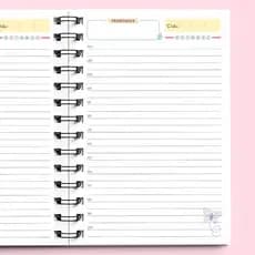 Agenda Sem Data Personalizada | Planner Capa Dura Holográfica com Elástico | Estilo e Organização - Organizador Diário