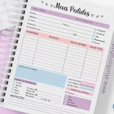 Agenda para Pedidos com 200 páginas - Capa dura
