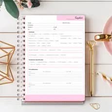 Ficha / Agenda de Anamnese para Cabelereira - pronta para atendimento - salão de beleza - agenda de anamnese
