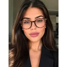 Óculos Modelo Redondo Armação Moderno Unissex