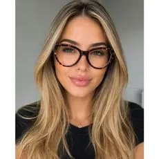 Óculos Feminino Armação grande moderna colorida
