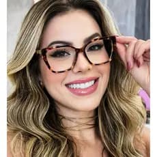 Armação Óculos Feminino sextavado Moderno Modelo9767