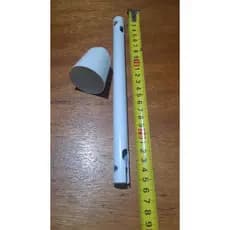 HASTE DE FERRO + ACABAMENTO VENTILADOR DE TETO 25 CM - BRANCO