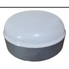 Plafon Globo Montado S/ Led P/ Ventilador FÊNIX/PETIT/AIRES- Ventisol ( PLAFON + LUSTRE GLOBO) CINZA