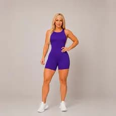Macaquinho de Academia Feminino Fitness Canelado Slim Fit – Modela o Corpo, Não Marca e Não Fica Transparente