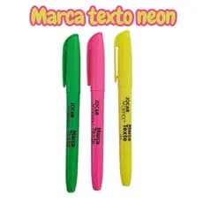 KIT Marca Texto 3/6/9/12 Jocar Office / Verde / Rosa / Amarelo