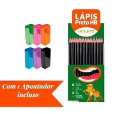Kit 10/20/30/40/50/100 Lápis de Escrever Preto Escolar HB Gráfite