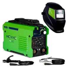 Kit Máquina de Solda 140A Bivolt Mma Tig Fix1650 NEVVO + Máscara de Solda Automática MSN1200 Nevvo