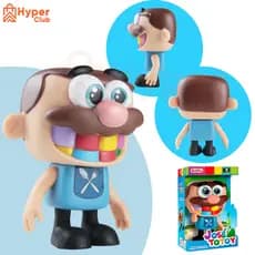 Boneco José Totoy Comilão 21cm Brinquedo Infantil Divertido Educativo Articulado Action Figure