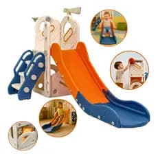Playground 4x1 Parquinho Infantil Brinquedo Kids Até 36KG Com Escorregador