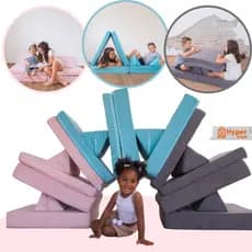 Tapete Sofá Modular de Brincar Infantil Centro de Atividades Bebê Tatame grosso kit 4