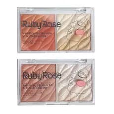 Paleta de Blush e Iluminador - Ruby Rose