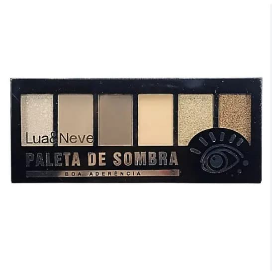 Paleta de sombras- lua e neve  Paleta de sombra 6 cores /sombra matte /glitter/ fosca