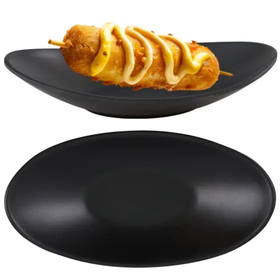 Travessa Canoa Japonesa Oriental Melamina Para Sushi 21,2cm