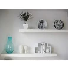 Promoção 2 Prateleira Lisa 50cm Mdf Branco Decoração