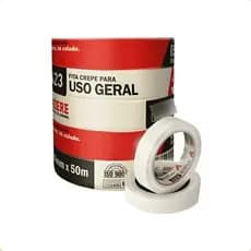 Kit 5 Fitas Crepe 24mm x 50m Adere 423 Profissional Larga Para Pintura Não Deixa Cola Atacado