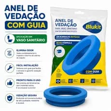 Kit 3 Anel de Vedação para Vaso Sanitário Blukit