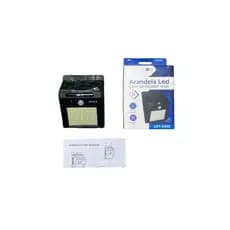 Arandela Solar com Sensor de Presença e 25 LEDs com carregador Solar