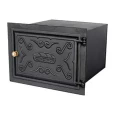 Forno Grande Fogão A Lenha 54x40x51 Porta Alumínio Caixote Aço