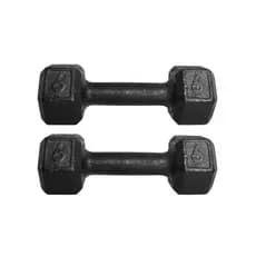 Par Halter 6KG ao 10KG Sextavado Pintado Musculação