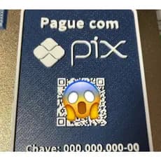 PLACA PIX 3D PERSONALIZAVEL